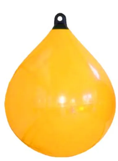 Allpa Solid Head Boje, Ø350, L=480mm, Gelb Mit Schwarzem Kopf (Größe 1)
