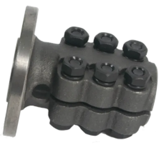 Allpa Stählerner Klemmflansch Mit Zentrierrand, Ø25mm-Welle, Zentrierrand Ø63,5mm, Lochkreis Ø82,5mm