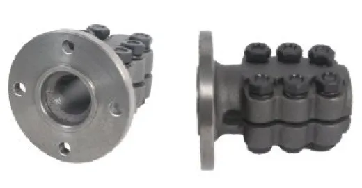 Allpa Stáhlerner Klemmflansch Mit Zentrierrand, Ø25mm-Welle, Zentrierrand Ø50mm, Lochkreis Ø78mm (Yanmar)