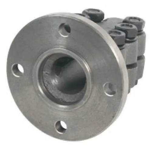 Allpa Stählerner Klemmflansch Mit Zentrierrand, Ø40mm-Welle, Zentrierrand Ø63,5mm, Lochkreis Ø108mm