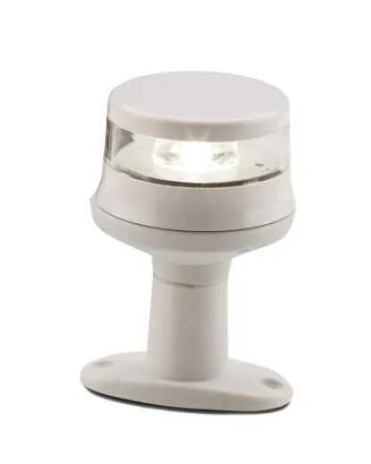 Allpa Toplaterne 360°, Weiß, Led 12-24v, Weißes Kunststoffgehäuse