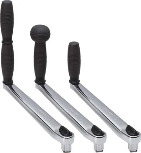 Allpa Verchromte Winsch-Kurbel, L=250mm, Gewicht 1,53kg, Doppelgriff