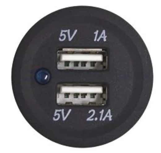 Allpa Wasserdichter Dc Usb Steckdose Mit 2 Eingangen (Einzel)