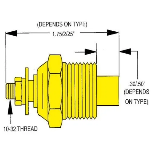 Allpa Wassertemperaturgeber Single Station, 1/4 Npt (Sw: 240-33 Ohm) (120-240°F/50-115°C)