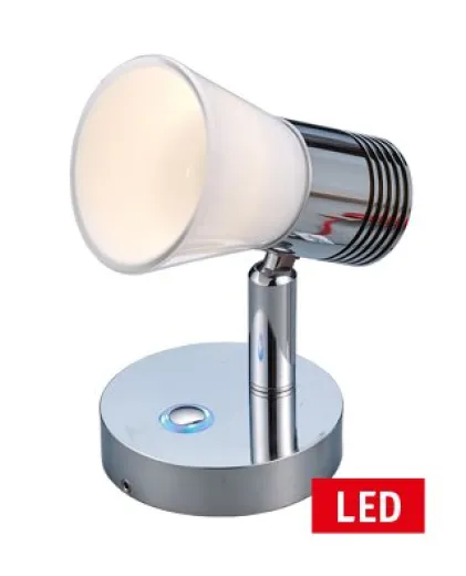 Allpa Led Wand-Leselampe, 10-30v, Aluminium, D=78mm, H=101mm, Dimmbar Mit Schalter