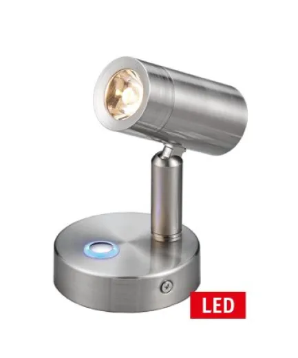 Allpa Led Wand-Leselampe, 10-30v, Aluminium, D=60mm, H=88mm, Dimmbar Mit Schalter