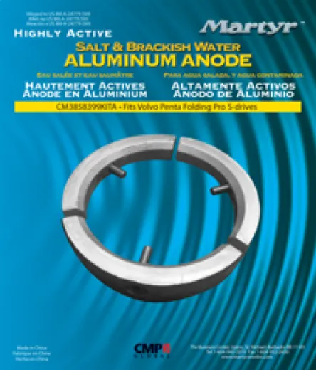 Aluminium Anodensatz, Volvo Folding Prop 3-Blads