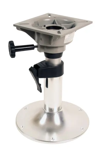 Aluminium Belle Deluxe Verstellbares Stuhlbein, H=310-450mm 360° Drehscheibe, Aluminium