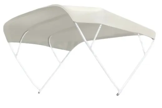 Allpa Sonnen-Top Modell Sixty, Weiß, 270x156x252cm; Aluminium Streben