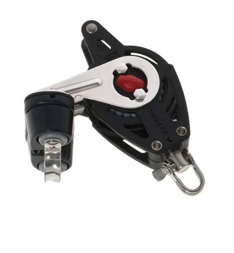 Aluminium Einscheibenblock Kugelgelagerter Ratschenblock (Mit Schotklemme & Wirbel) 10mm