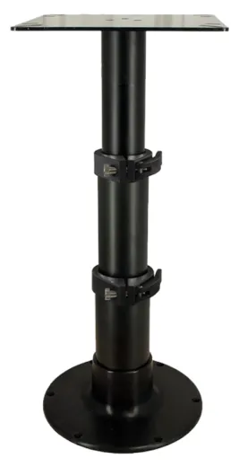 Aluminium Einstellbarer Tischbein Tristar Schwarz Mit 3-Stufen Gasdruckverstellung, H=335-714mm