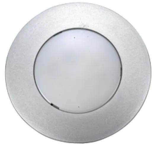 Aluminium Led-Deckenleuchte, Ø85mm, Einbau, Superflach, 12v/3,1w, Led 1x 3w, Warm White