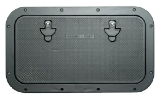 Aluminium Luke, Außenmaß 350x600mm, Innenmaß 240x490mm, Blank, Unbehandeltes Aluminium