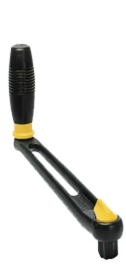 Aluminium Winsch-Kurbel, L=250mm, Gewicht 0,43kg, Lock-In, Einzelner Griff