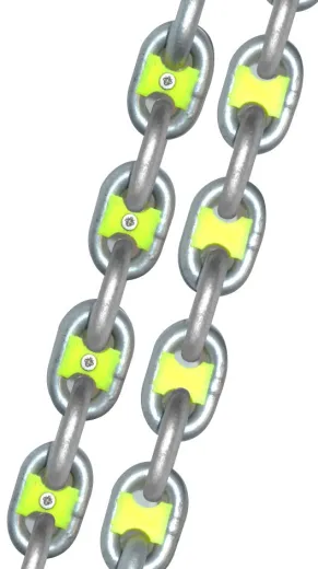 ANCHORIGHT Ankerkettenmarkierer zum Schrauben PLA/A4 10mm weiß 5St.