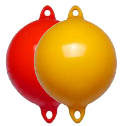 Ankerboje, Ø350mm, L=460mm, Orange (Größe 2), Mit 2 Augen