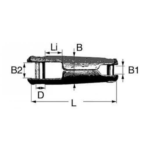 Ankerverbinder für Bugrollen (12+13mm)