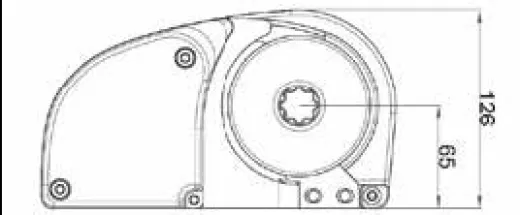 Ankerwinde Horizontal, Modell St Tropez, 8mm, 12v, 800w, Ohne Spillkopf