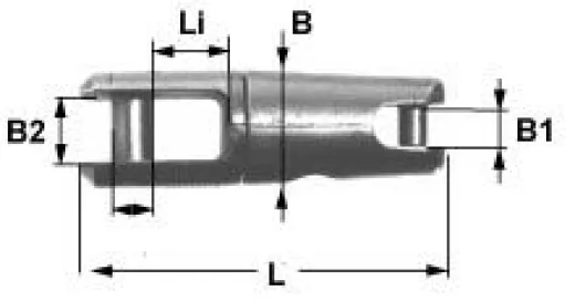 Ankerwirbel für 6 - 8 mm Kette