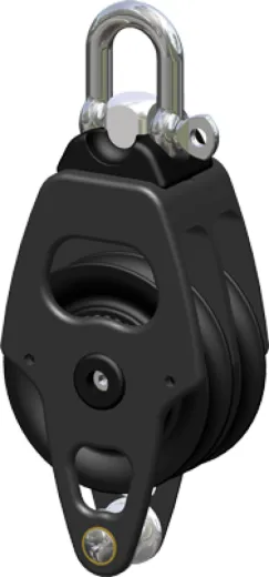 Antal Aluminium Blöcke Serie Opf-70, Kugelgelagert, Double Sheave Blöcke + Becket (Unterbügel)