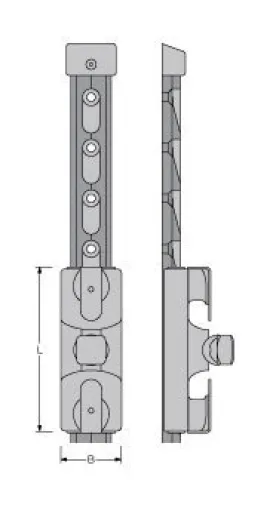 Antal Aluminium Endfitting Für T-Schiene 40x8