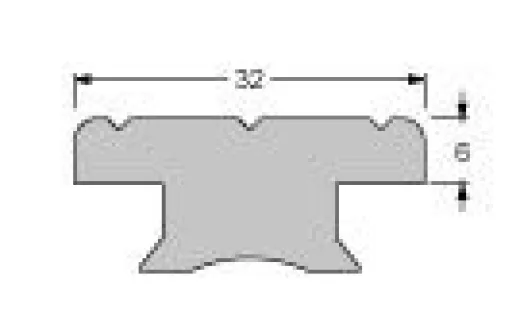 Antal Aluminium Endfitting Für T-Schiene 40x8
