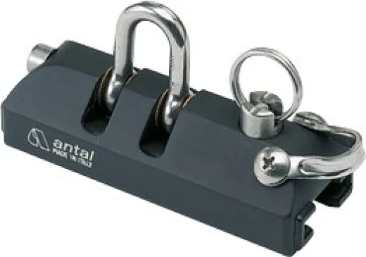 Antal Aluminium Genuaschlitten 26x4, Mit Shackle, 96x38x58mm, Arbeitslast 800kg