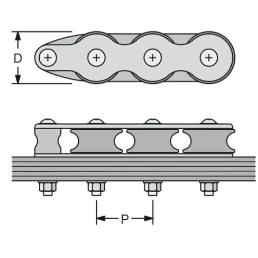 Antal Aluminium Organizer, 4-Scheiben, D=40mm, P=44mm, Leine Ø14mm, L=199mm, Arbeitslast 600kg