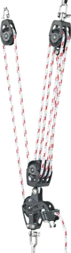 Antal Großschotsystem 7:1 - für Ø10m Schoot, mit Scheiben Ø60 & Ø50mm, SWL 800kg