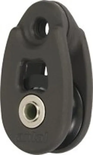 Antal Kunststoff Mini Snatch Block, Schwarz