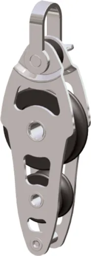 Antal Niro 316 Mini Blöcke Serie 34x6, Kugelgelagert, Fiddle Blöcke + Becket (Unterbügel)