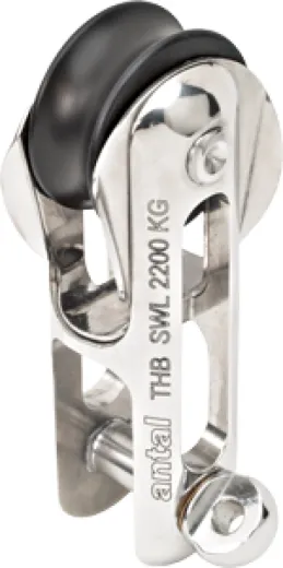 Antal Niro Nitronic 50 Twin Halyard Blöcke, Leine Ø10-12mm, Arbeitslast 2200kg