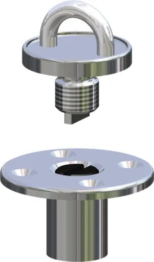 Antal Niro Screwed Deck Eye, Für Blöcke Serie Opf-60