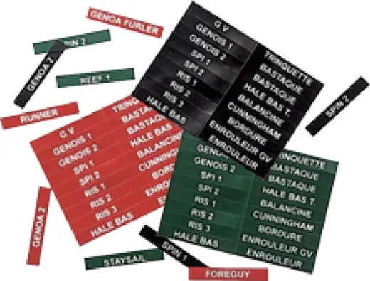 Antal Reihe Von 54 Aufklebern (Englisch) (Für Cam 611)