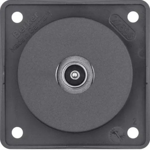 Antennensteckdose Fernseher (zum Löten) (anthrazit matt)