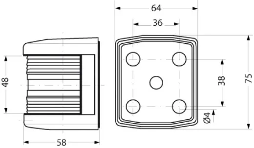 AQUASIGNAL 25 Topplaterne 12 Volt