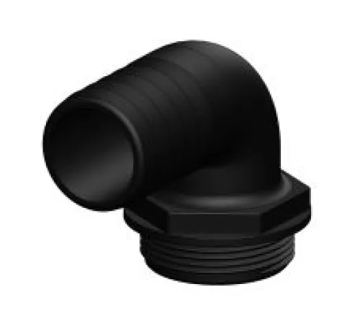 Aquavalve-Anschluss schwarz 0° 32mm unverpackt