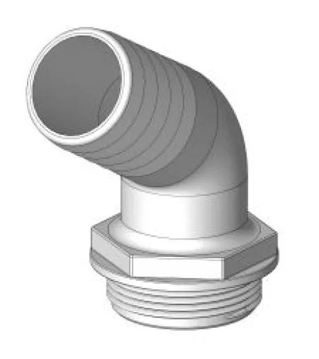 Aquavalve-Anschluss schwarz 0° 32mm unverpackt