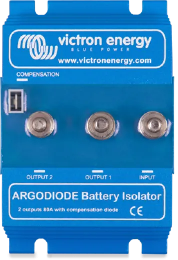 Argo 80-2AC dienen zwei Akkus, Ladestrom 80A