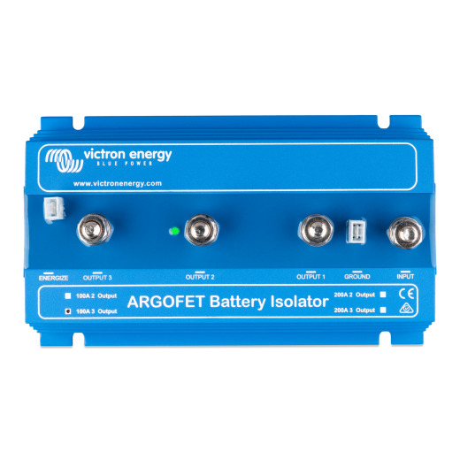 Argofet 100-3 dient drei Batteriesätze, Ladestrom 100A