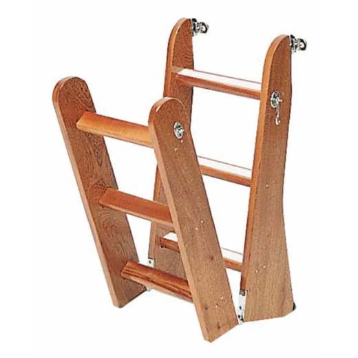Badeleiter aus Holz - 6 Stufen