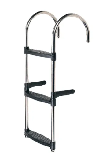 Badeleiter Aus Edelstahl Mit 3 Stufen; Rutschfeste Küstenstufen