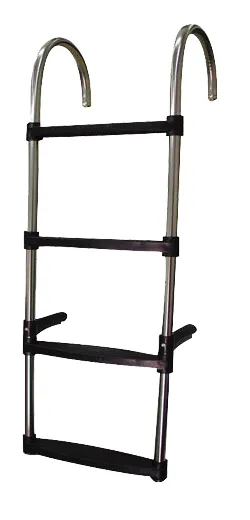 Badeleiter Aus Edelstahl Mit 4 Stufen; Rutschfeste Küstenstufen