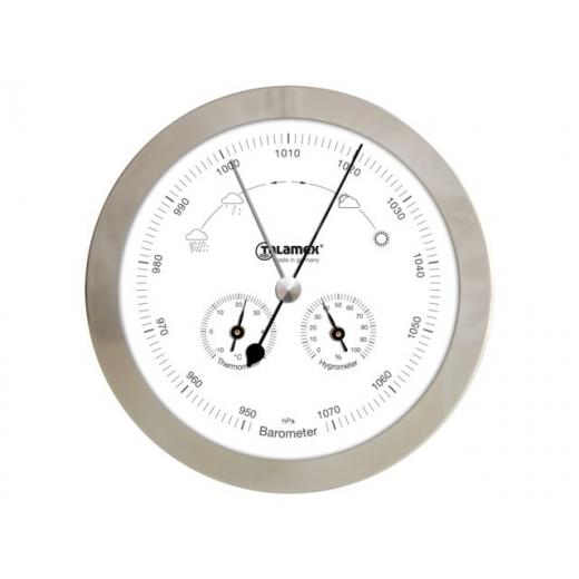 Baro/Thermo/Hygrometer 160mm Edelstahl