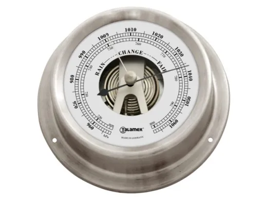 Barometer 100x125mm Edelstahl