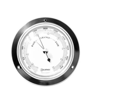 Barometer 84x110mm verchromt