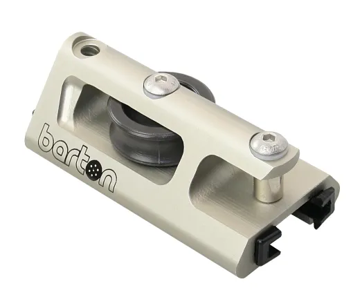 BARTON Genua-Endbeschlag GT Gr.3 für T-Schiene 32mm, mit Block+Bügel,silber