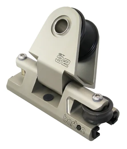 BARTON Genua-Schlitten GT Gr.3 für T-Schiene 32mm,mit Block 50mm+Pin,silber