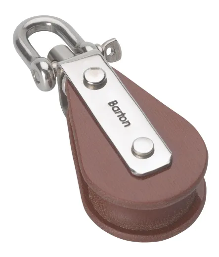 BARTON TUPHblox Einfachblock 35mm, Seil 12mm, Wirbelschäkel