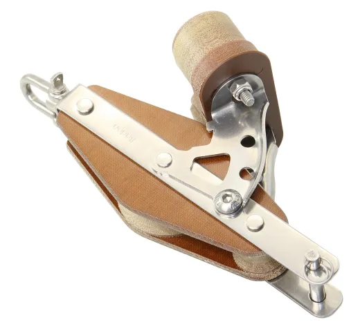 BARTON TUPHblox Violinblock 20/38mm, Seil 10mm, Wirbelauge/U-Bügel/Klemme